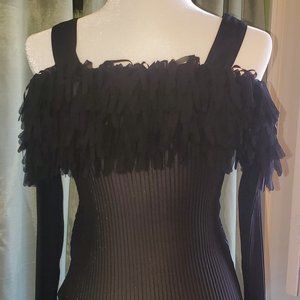 Ladies Kaelyn-Max Black Top